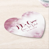 Chic Customized Name Marble I Do Crew Wedding Untersetzer (angewinkelt)