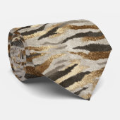 Chic Dads Day Gifts Tiger Skin Krawatte (Gerollt)
