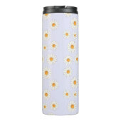 Chic Daisy Blume Pattern - Niedliches Blumendesign Thermosbecher (Rückseite)