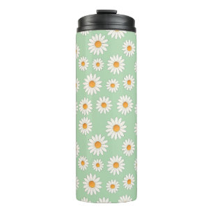Chic Daisy Blume Pattern - Niedliches Blumendesign Thermosbecher
