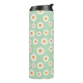 Chic Daisy Blume Pattern - Niedliches Blumendesign Thermosbecher (Nach links gedreht)