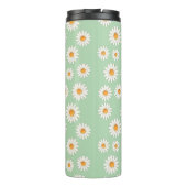 Chic Daisy Blume Pattern - Niedliches Blumendesign Thermosbecher (Rückseite)