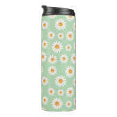 Chic Daisy Blume Pattern - Niedliches Blumendesign Thermosbecher (Nach rechts gedreht)