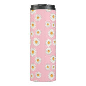 Chic Daisy Blume Pattern - Niedliches Blumendesign Thermosbecher (Rückseite)