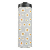 Chic Daisy Blume Pattern - Niedliches Blumendesign Thermosbecher (Vorderseite)