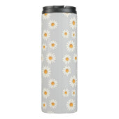 Chic Daisy Blume Pattern - Niedliches Blumendesign Thermosbecher (Rückseite)