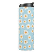Chic Daisy Blume Pattern - Niedliches Blumendesign Thermosbecher (Nach links gedreht)
