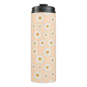 Chic Daisy Blume Pattern - Niedliches Blumendesign Thermosbecher