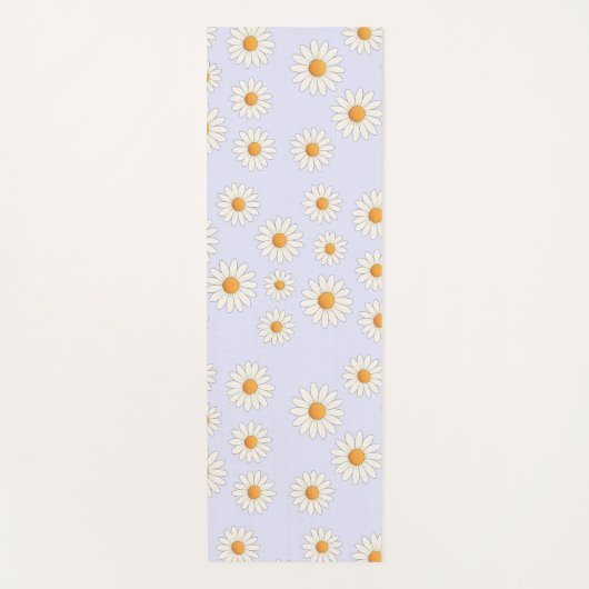 Chic Daisy Blume Pattern - Niedliches Blumendesign Yogamatte (Vorderseite)