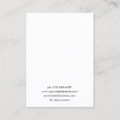 Chic Daisy Floral Pattern Schmuck Earring Display Visitenkarte (Rückseite)