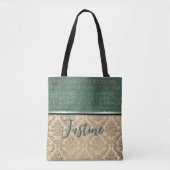Chic Damask ägyptische Hieroglyphen Tasche (Vorderseite)