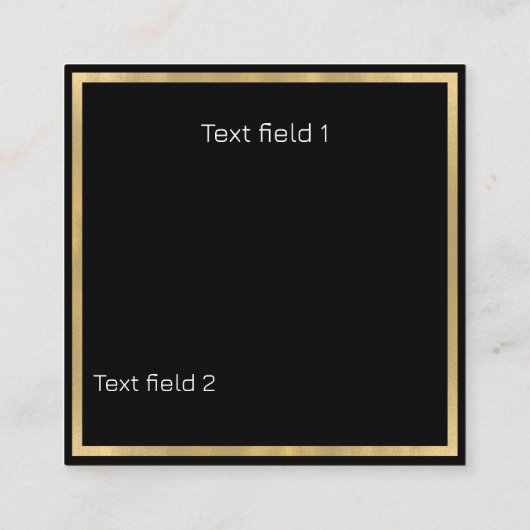 Chic Damask Dog Groomer Quadratische Visitenkarte (Rückseite)