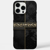 Chic Damask & Gold Case-Mate iPhone Hülle (Rückseite)