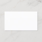 Chic Damask Grau Foto Blogger Business Card Visitenkarte (Rückseite)