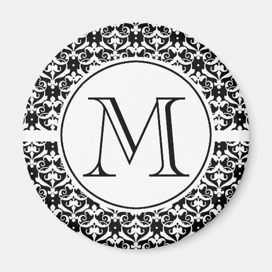 Chic Damask Magnet (Vorne)