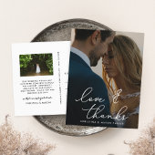 Chic Dankbarkeit | Hochzeitsszenario Foto Vielen D Postkarte