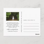 Chic Dankbarkeit | Hochzeitsszenario Foto Vielen D Postkarte (Rückseite)