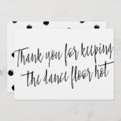 Chic "Danke" für die Hochzeitsband, Musiker oder D Dankeskarte (Vorne/Hinten)