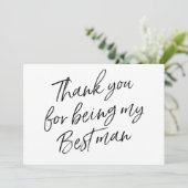 Chic "danken Ihnen für Sein mein Trauzeuge " Dankeskarte (Stehend Vorderseite)