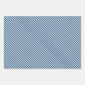 Chic Dark Blue Sunny Yellow Circles Art Pattern Geschenkpapier Set (Vorderseite 2)