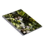 Chic Dark Green Botanical Leaves Notizblock (Rechte Seite)