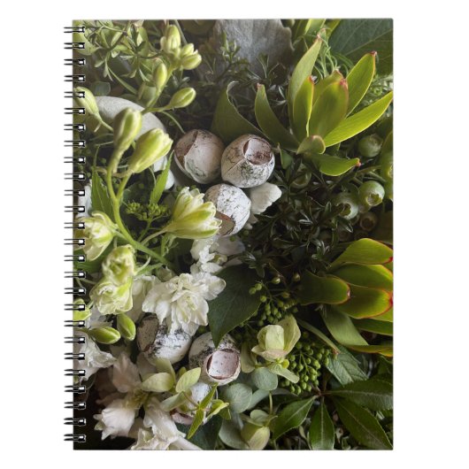 Chic Dark Green Botanical Leaves Notizblock (Vorderseite)