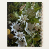 Chic Dark Green Botanical Leaves Planer (Rückseite)