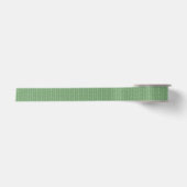 Chic Dark Sage Light Forest Green Striped Zigzag Satinband (Vorderseite)