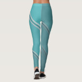 Chic Deep Space unter Eggshell Blue Banded Print Leggings (Rückseite)