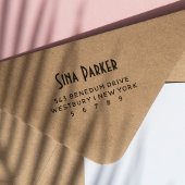 Chic Deko Name & Name Custom Rücksendeadresse Gummistempel