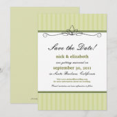 Chic Deko Save the Date (Limettengrün) (Vorne/Hinten)