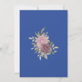 Chic Delft Blau-Weiß-Brautparty Einladung (Rückseite)