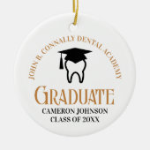 Chic Dental School Custom Abschluss Weihnachten Keramik Ornament (Vorne)