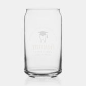 Chic Dental School Custom Dentist Abschluss Dosenglas (Rückseite)