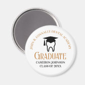 Chic Dental School Custom Dentist Graduation Party Magnet (Vorderseite/Rückseite)