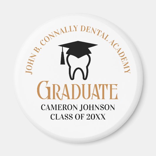 Chic Dental School Custom Dentist Graduation Party Magnet (Vorne)