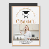 Chic Dental School Foto Custom Abschluss Magnet (Vorne/Hinten)