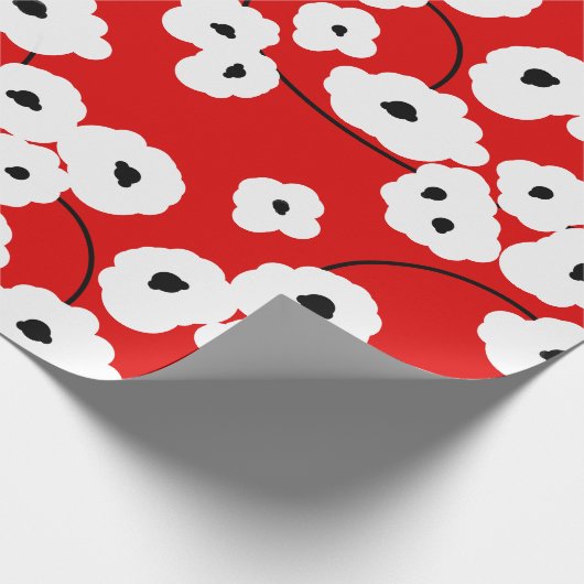 CHIC, DER DIE PAPER_ MOD-WEISSEN U. SCHWARZEN GESCHENKPAPIER (Ecke)