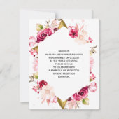 Chic Der neue Mr. & Mrs. Wedding Foto Ankündigung (Rückseite)