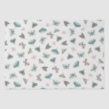Chic Desert Retro Blush Green Butterfly Foliage