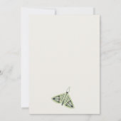 Chic Desert Retro Butterfly Garden Baby Dusche Einladung (Rückseite)