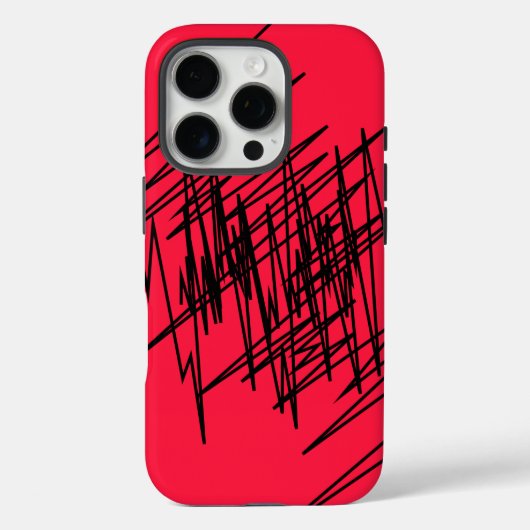 Chic Design on Red Case-Mate iPhone Hülle (Rückseite)