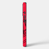 Chic Design on Red Case-Mate iPhone Hülle (Rückseite / Links)