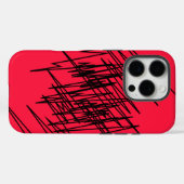 Chic Design on Red Case-Mate iPhone Hülle (Rückseite (Horizontal))