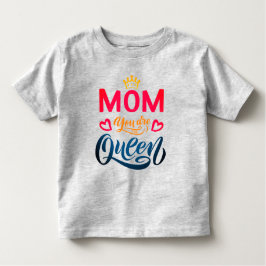 Chic Design Typografy Mama Sie sind die Königin Kleinkind T-shirt