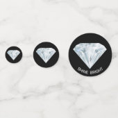 Chic Diamond Edelsteine Tabelle Konfetti (Rückseiten)