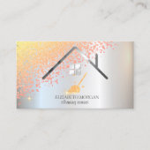 Chic Diamonds Broom Maid Reinigungshaus Visitenkarte (Vorderseite)