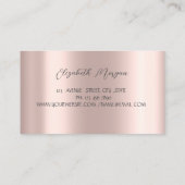 Chic Diamonds High Heels Rose Gold Visitenkarte (Rückseite)