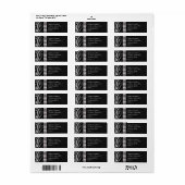 Chic Digital Black Silver Zebra Stripe Filigree (Vorne)