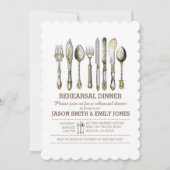 Chic Dinner Party Einladung (Vorderseite)